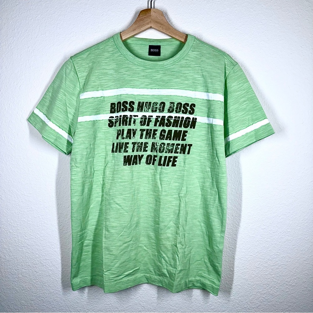 Hugo Boss 100% Cotton Graphic T-Shirt Medium EUC